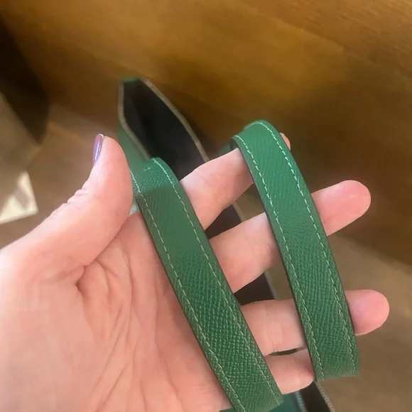 Coach Vibrant Green Leather Tote - Picture 6 of 16